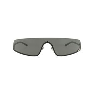 Gucci Shield-Frame Metal Sunglasses Silver Unisex-Adult